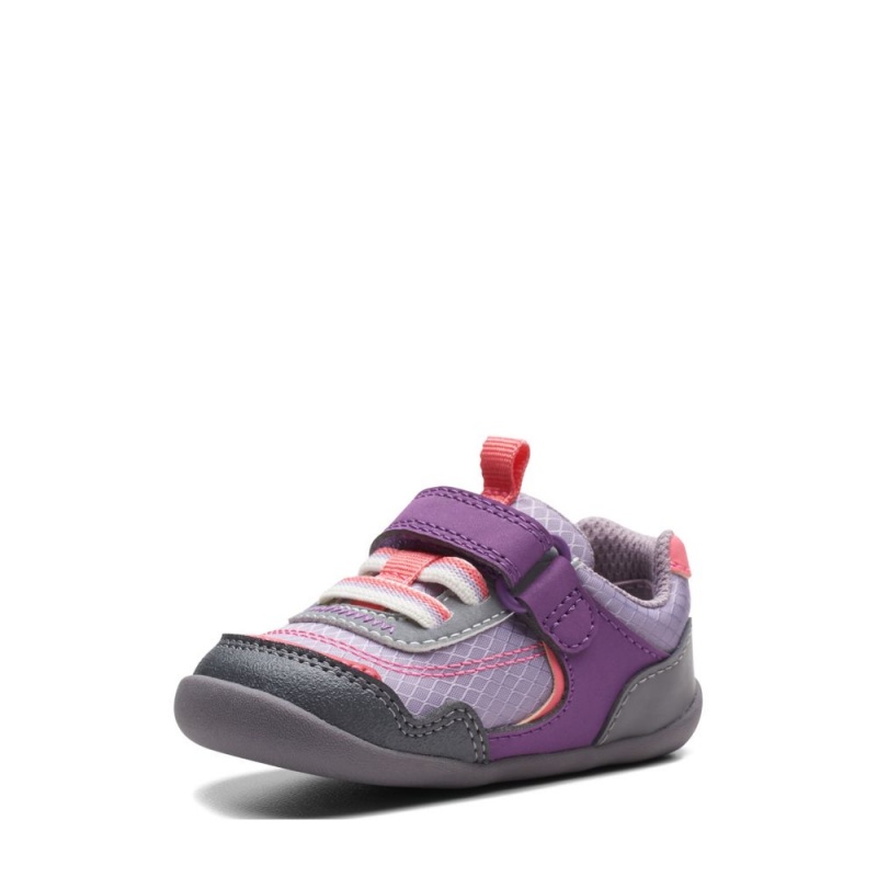 Chlapecké Tenisky Clarks Roamer Sport Toddler Fialové | CZ-813796