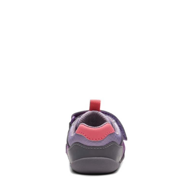 Chlapecké Tenisky Clarks Roamer Sport Toddler Fialové | CZ-813796