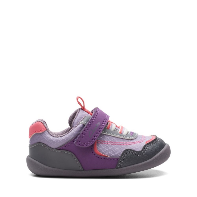 Chlapecké Tenisky Clarks Roamer Sport Toddler Fialové | CZ-813796