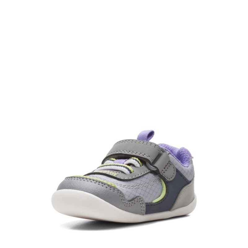 Chlapecké Tenisky Clarks Roamer Sport Toddler Šedé | CZ-418327