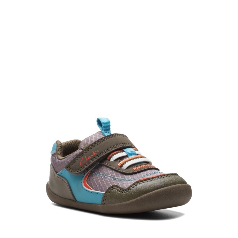 Chlapecké Tenisky Clarks Roamer Sport Toddler Hnědožlutý | CZ-643901