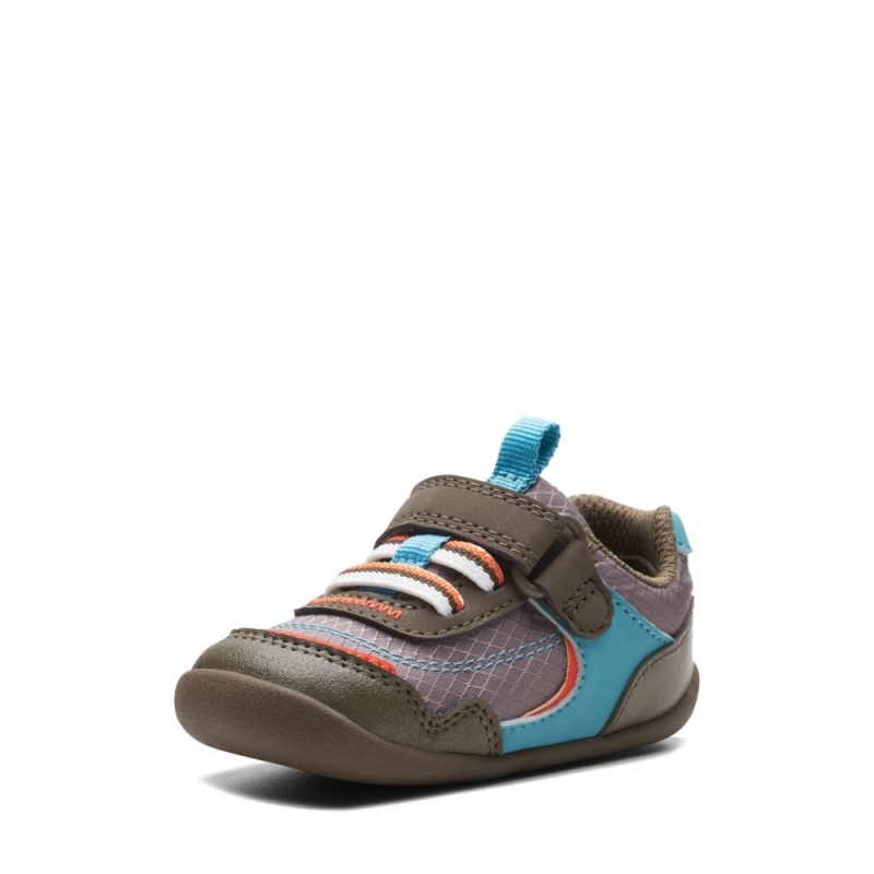 Chlapecké Tenisky Clarks Roamer Sport Toddler Hnědožlutý | CZ-643901