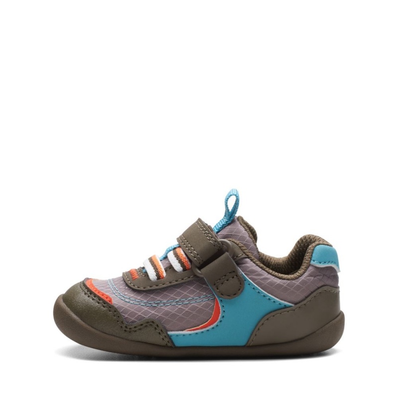 Chlapecké Tenisky Clarks Roamer Sport Toddler Hnědožlutý | CZ-643901