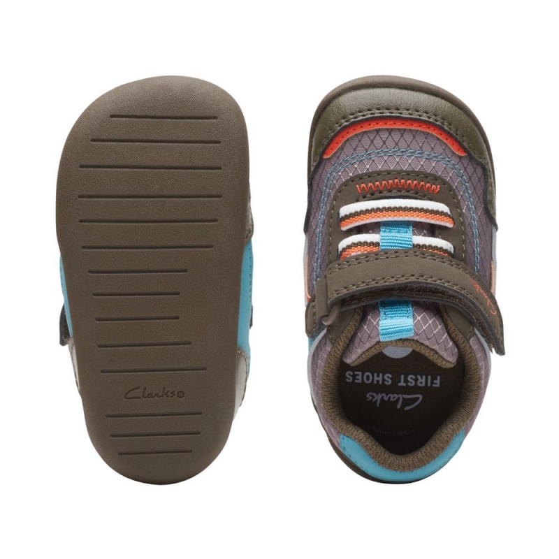 Chlapecké Tenisky Clarks Roamer Sport Toddler Hnědožlutý | CZ-643901