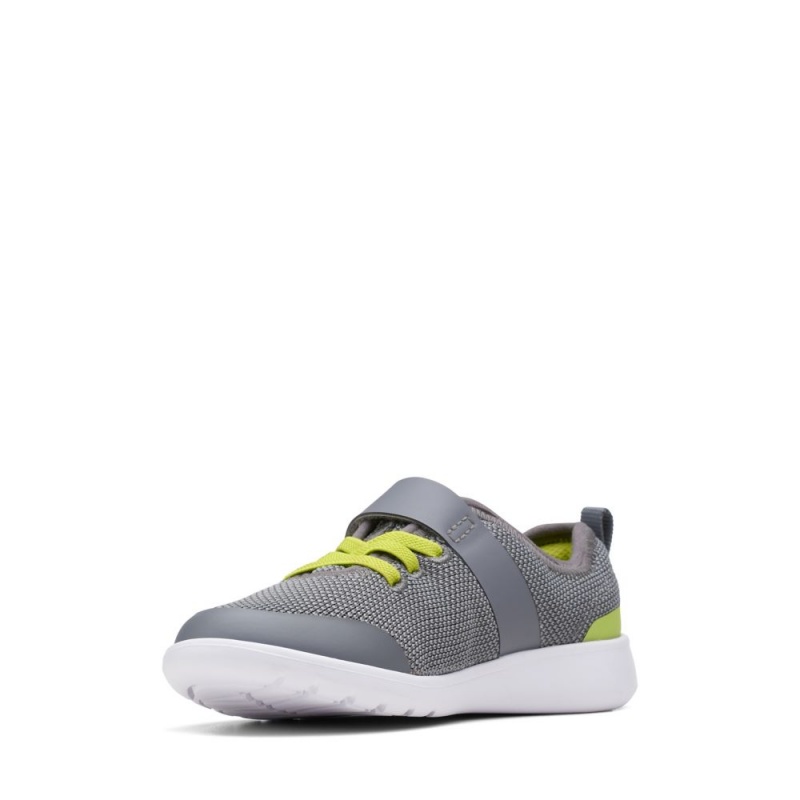 Chlapecké Tenisky Clarks Scape Trace Šedé | CZ-296840