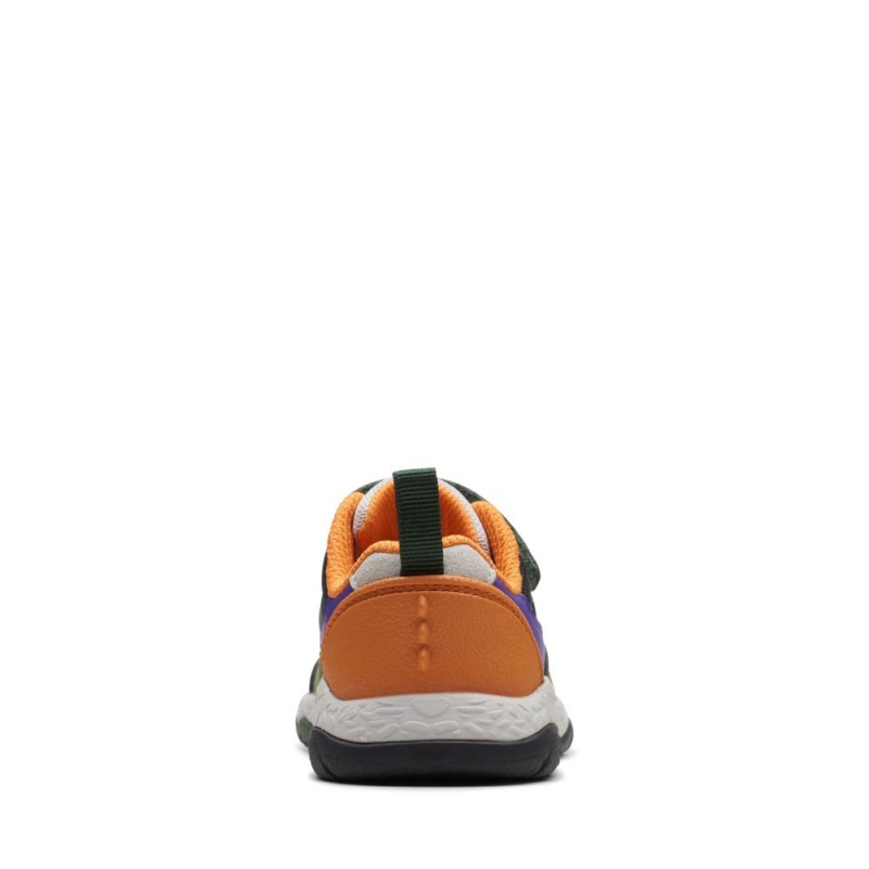 Chlapecké Tenisky Clarks Steggy Stride Toddler Zelene | CZ-509416