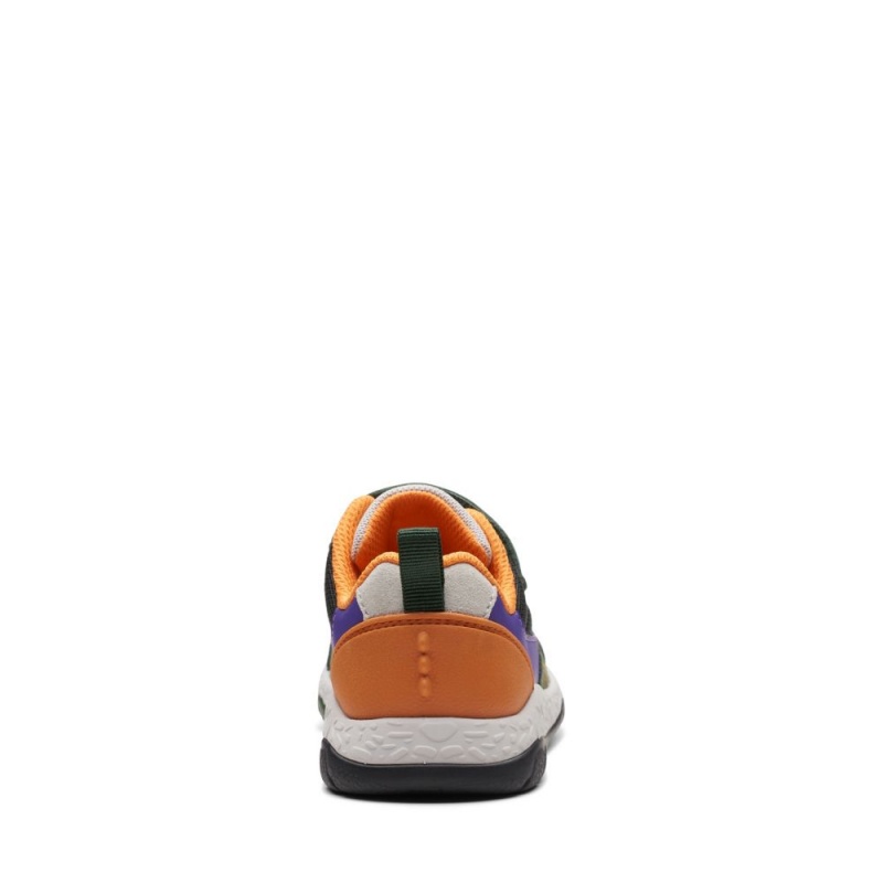 Chlapecké Tenisky Clarks Steggy Stride Zelene | CZ-657928