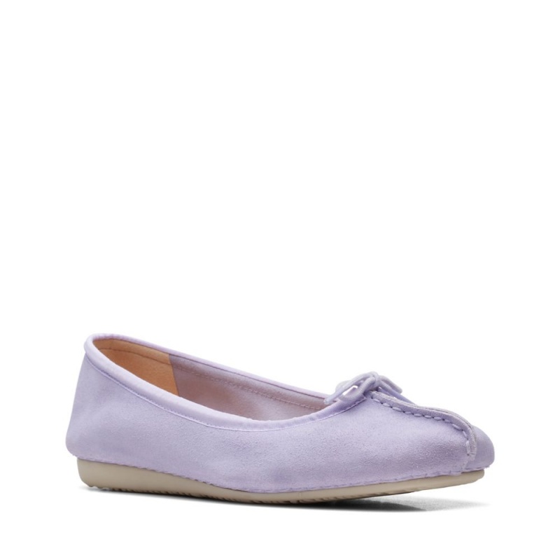 Dámské Baleríny Clarks Freckle Ice Fialové | CZ-097821