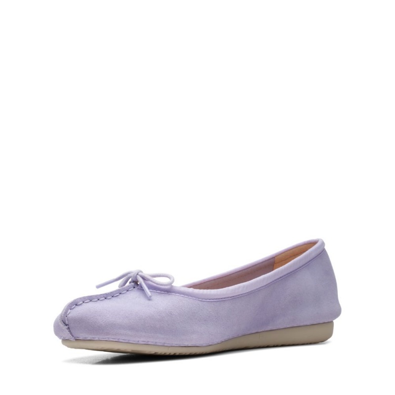 Dámské Baleríny Clarks Freckle Ice Fialové | CZ-097821