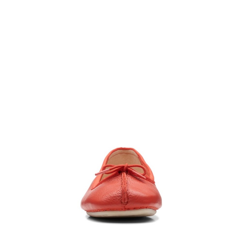 Dámské Baleríny Clarks Freckle Ice Červené | CZ-921587