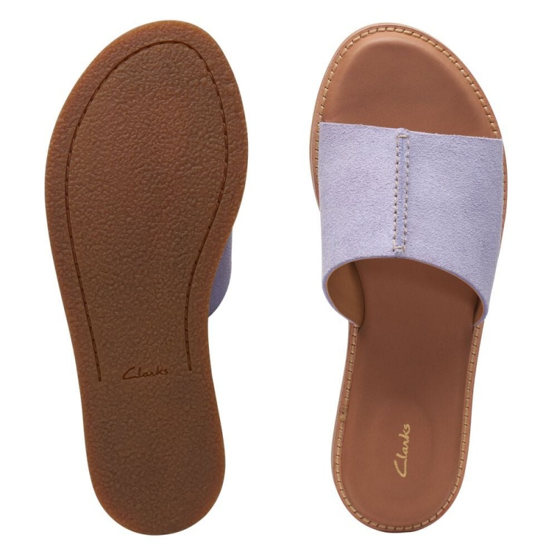 Dámské Boty Mules Clarks Karsea Fialové | CZ-389457