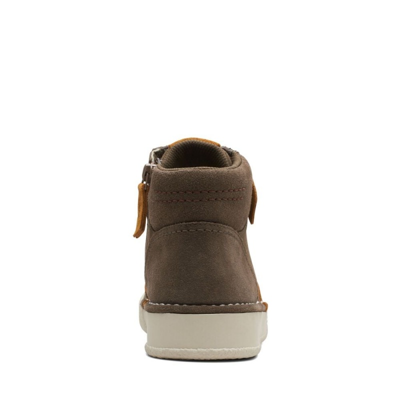 Dámské Kotníkové Boty Clarks CraftCup Mid Olivy Zelené | CZ-780395