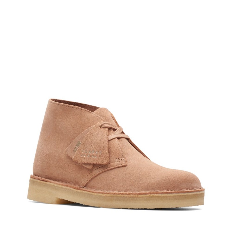 Dámské Kotníkové Boty Clarks Originál Desert Boot Béžový | CZ-637819