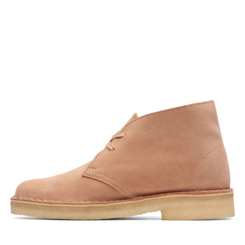 Dámské Kotníkové Boty Clarks Originál Desert Boot Béžový | CZ-637819