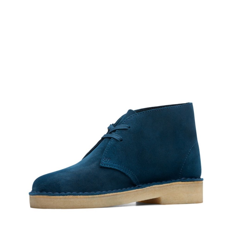 Dámské Kotníkové Boty Clarks Originál Desert Boot Blankyt | CZ-249813