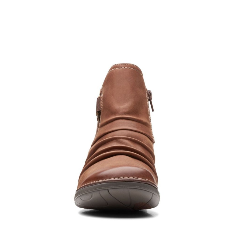 Dámské Kotníkové Boty Clarks Un Loop Top Hnědé | CZ-874510