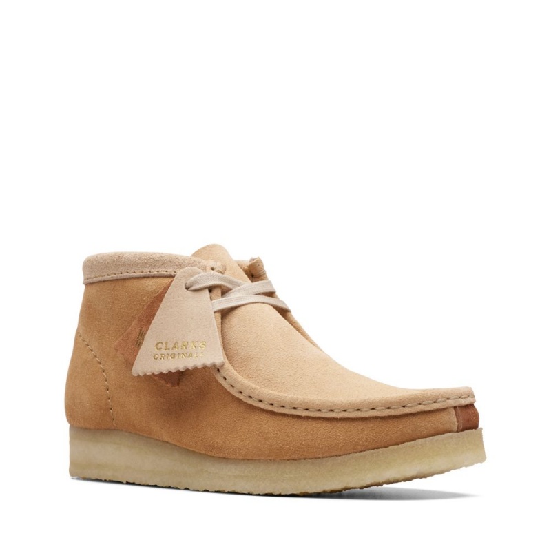 Dámské Kotníkové Boty Clarks Wallabee Boot Hnědé | CZ-458170