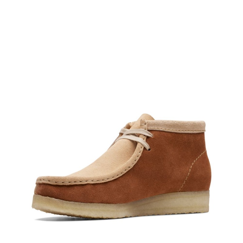 Dámské Kotníkové Boty Clarks Wallabee Boot Hnědé | CZ-458170