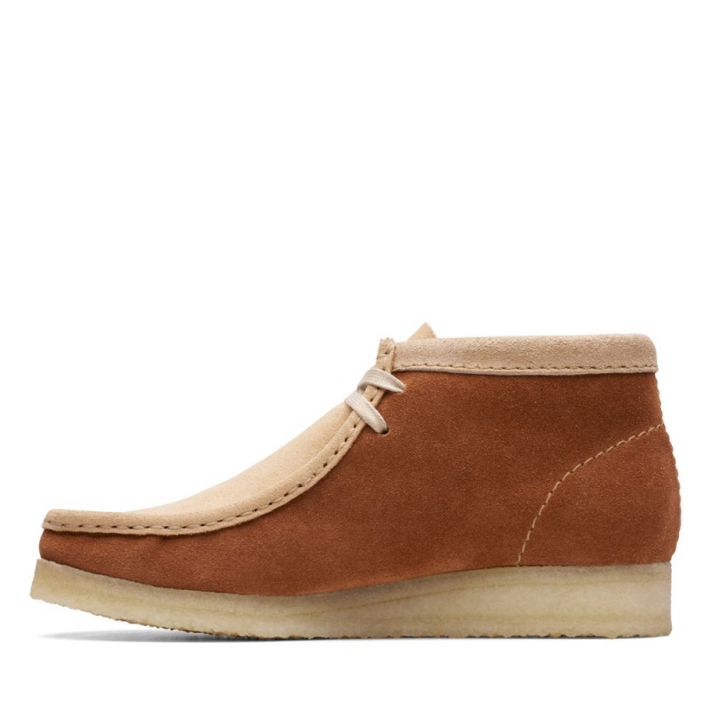 Dámské Kotníkové Boty Clarks Wallabee Boot Hnědé | CZ-458170