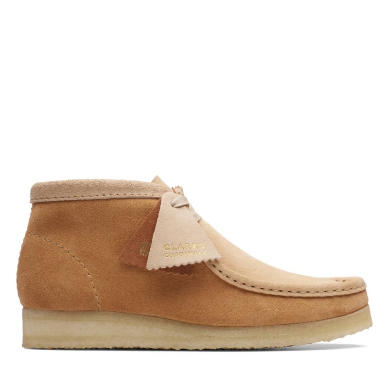 Dámské Kotníkové Boty Clarks Wallabee Boot Hnědé | CZ-458170