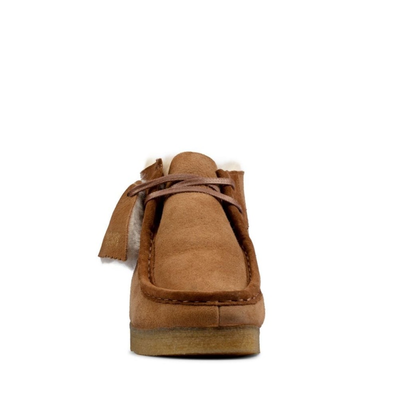 Dámské Kotníkové Boty Clarks Wallabee Boot Hnědé | CZ-820473