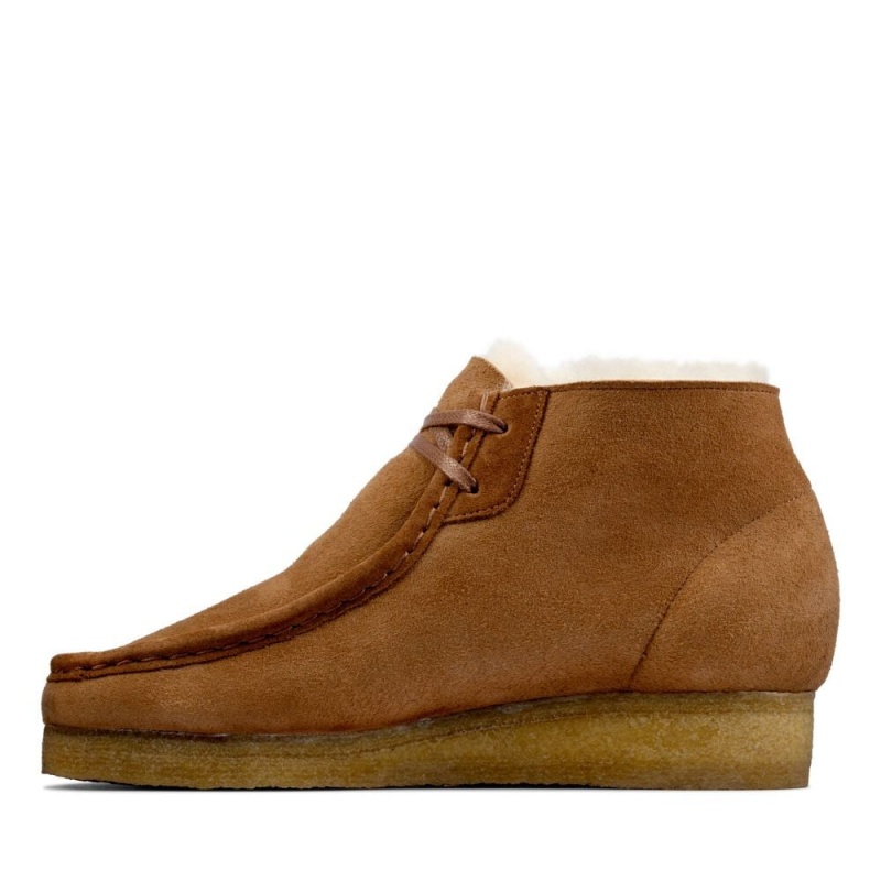 Dámské Kotníkové Boty Clarks Wallabee Boot Hnědé | CZ-820473