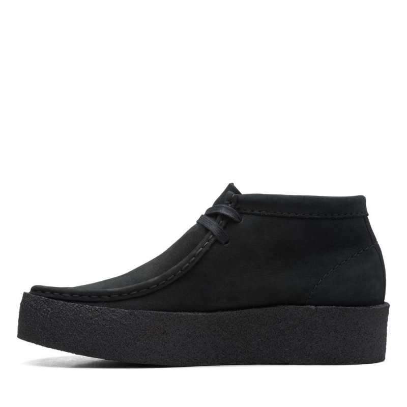 Dámské Kotníkové Boty Clarks Wallabee Cup Boot Černé | CZ-402573