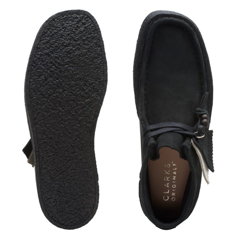 Dámské Kotníkové Boty Clarks Wallabee Cup Boot Černé | CZ-402573