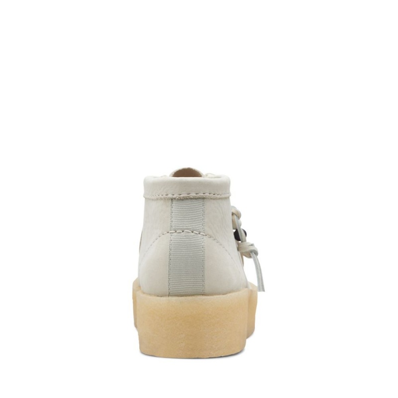 Dámské Kotníkové Boty Clarks Wallabee Cup Boot Bílé | CZ-694715