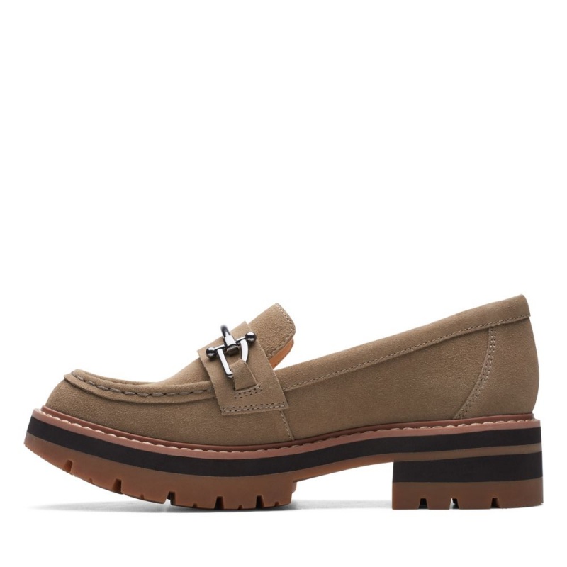 Dámské Loafers Clarks Orianna Bit Tmavě Hnědé | CZ-874063