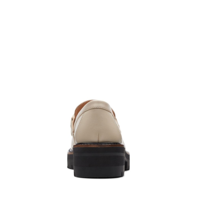 Dámské Loafers Clarks Orianna Edge Bílé | CZ-023418