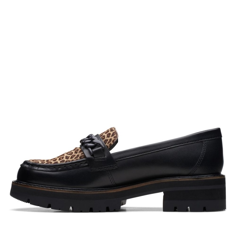 Dámské Loafers Clarks Orianna Edge Černé Leopard | CZ-549723