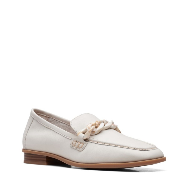 Dámské Loafers Clarks Sarafyna Iris Bílé | CZ-431569