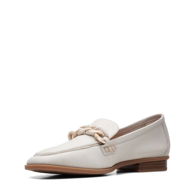 Dámské Loafers Clarks Sarafyna Iris Bílé | CZ-431569