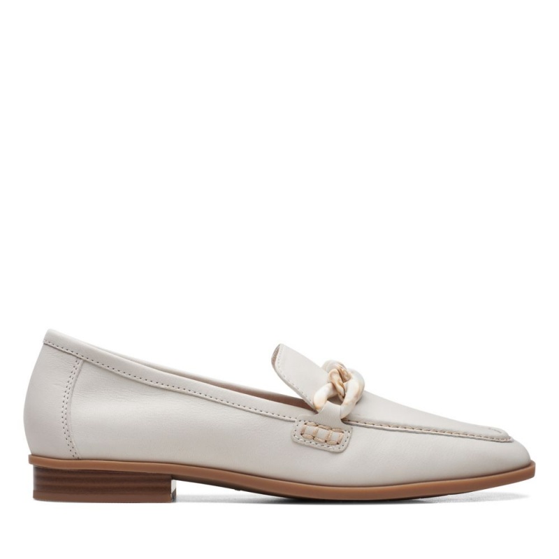 Dámské Loafers Clarks Sarafyna Iris Bílé | CZ-431569