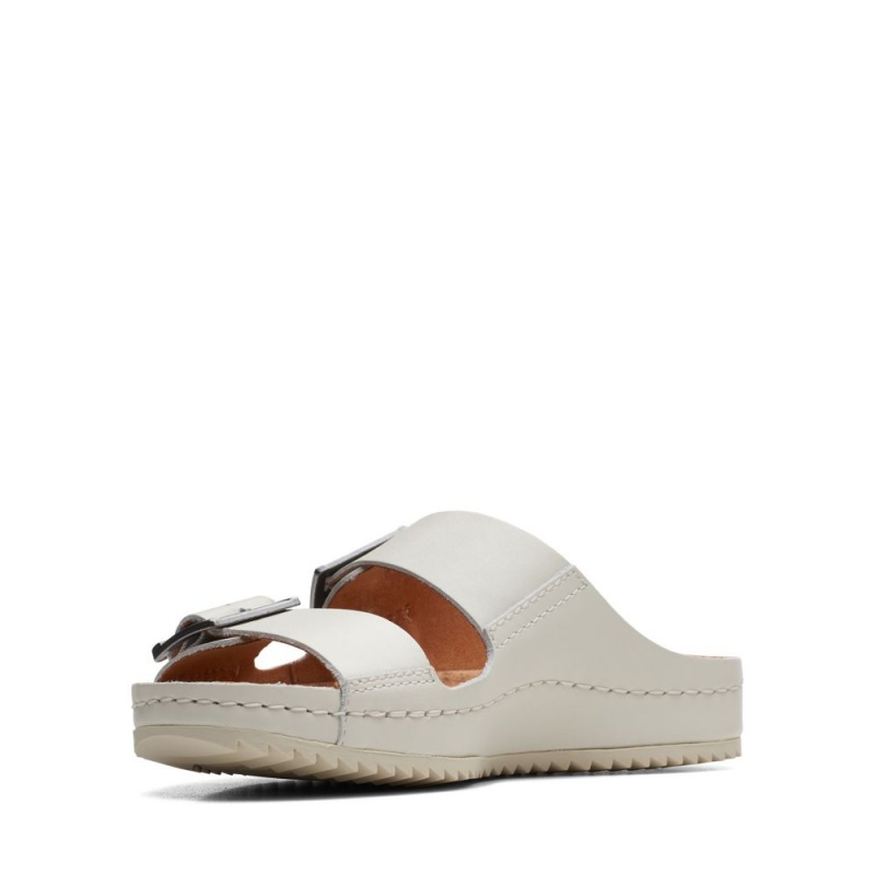 Dámské Nazouváky Clarks Brookleigh Sun Bílé | CZ-862531