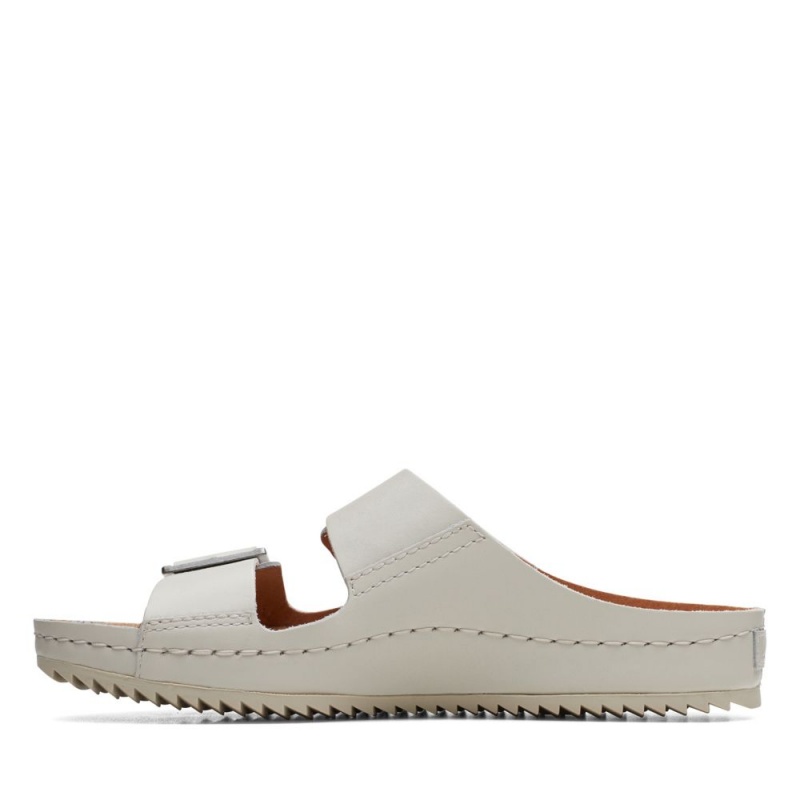 Dámské Nazouváky Clarks Brookleigh Sun Bílé | CZ-862531