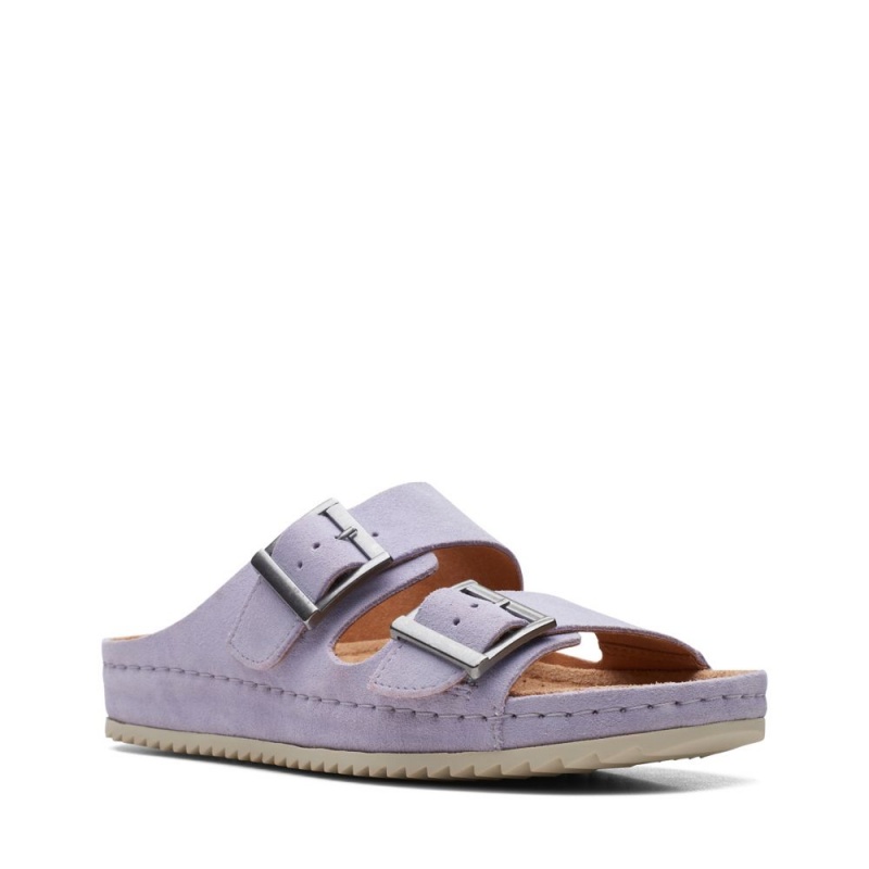 Dámské Nazouváky Clarks Brookleigh Sun Fialové | CZ-048316