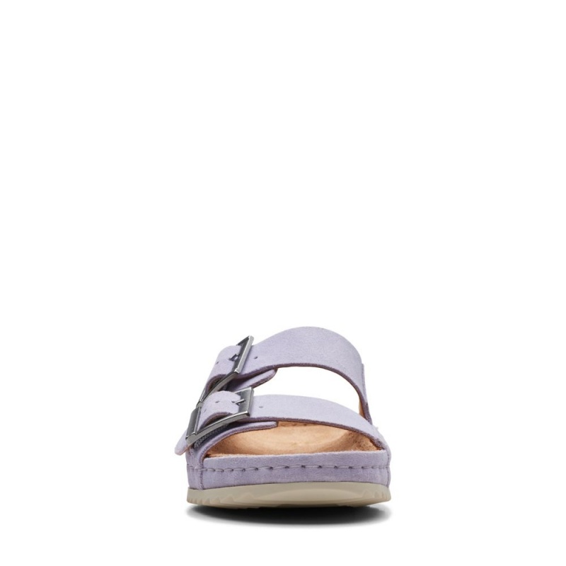 Dámské Nazouváky Clarks Brookleigh Sun Fialové | CZ-048316