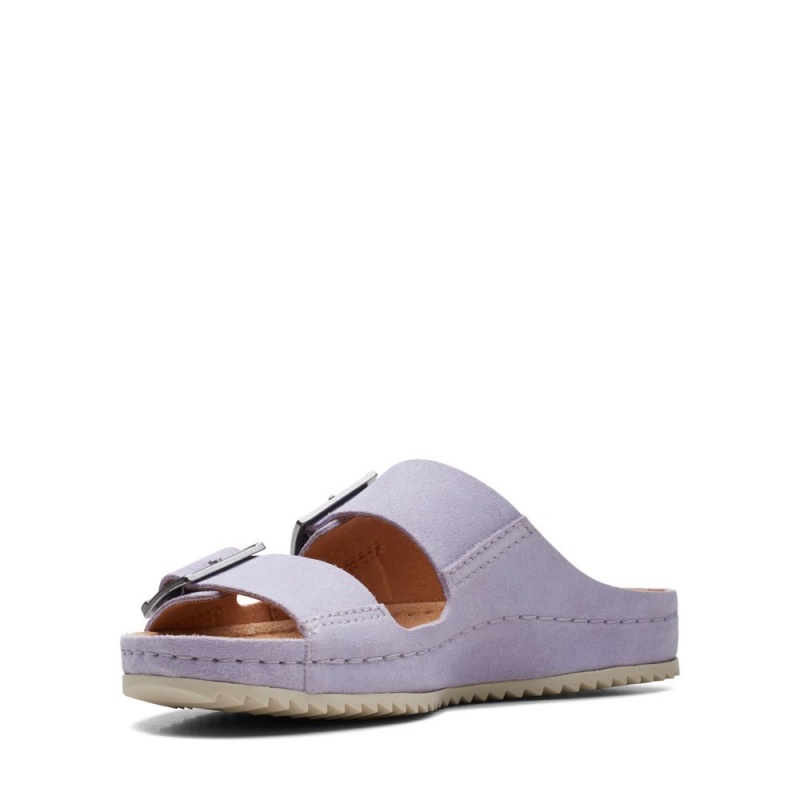 Dámské Nazouváky Clarks Brookleigh Sun Fialové | CZ-048316