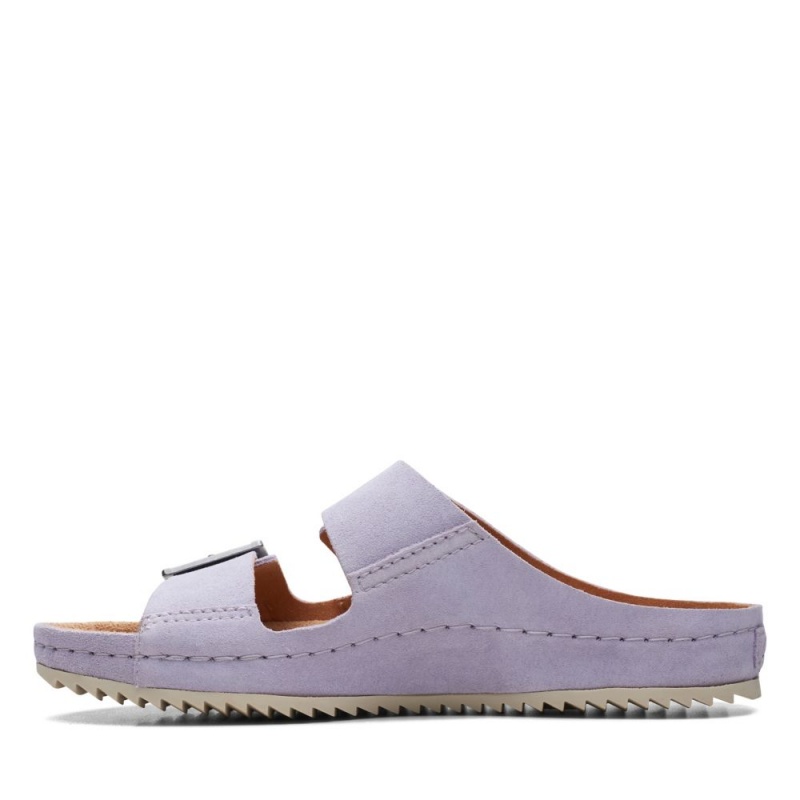 Dámské Nazouváky Clarks Brookleigh Sun Fialové | CZ-048316