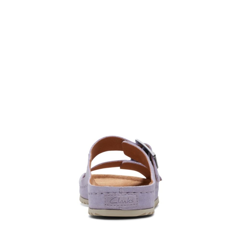 Dámské Nazouváky Clarks Brookleigh Sun Fialové | CZ-048316