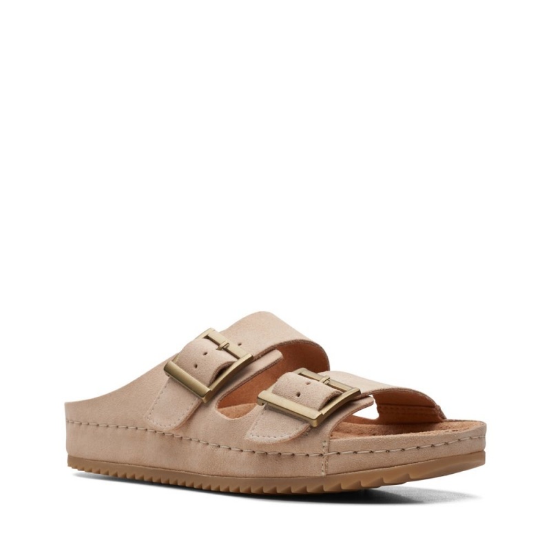 Dámské Nazouváky Clarks Brookleigh Sun Světle Hnědé | CZ-360852