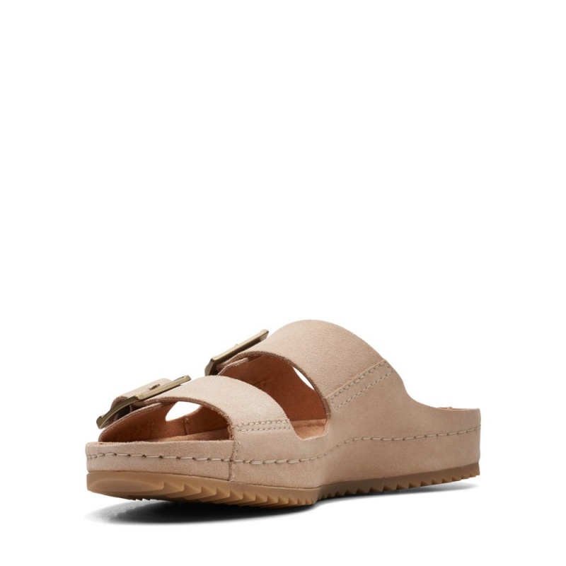 Dámské Nazouváky Clarks Brookleigh Sun Světle Hnědé | CZ-360852