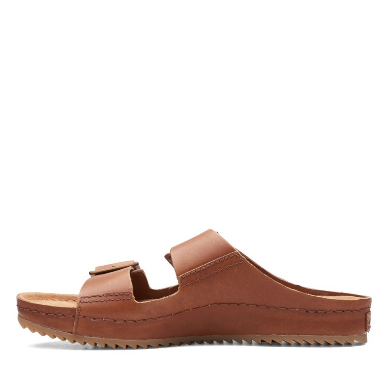 Dámské Nazouváky Clarks Brookleigh Sun Tmavě Hnědé | CZ-376894