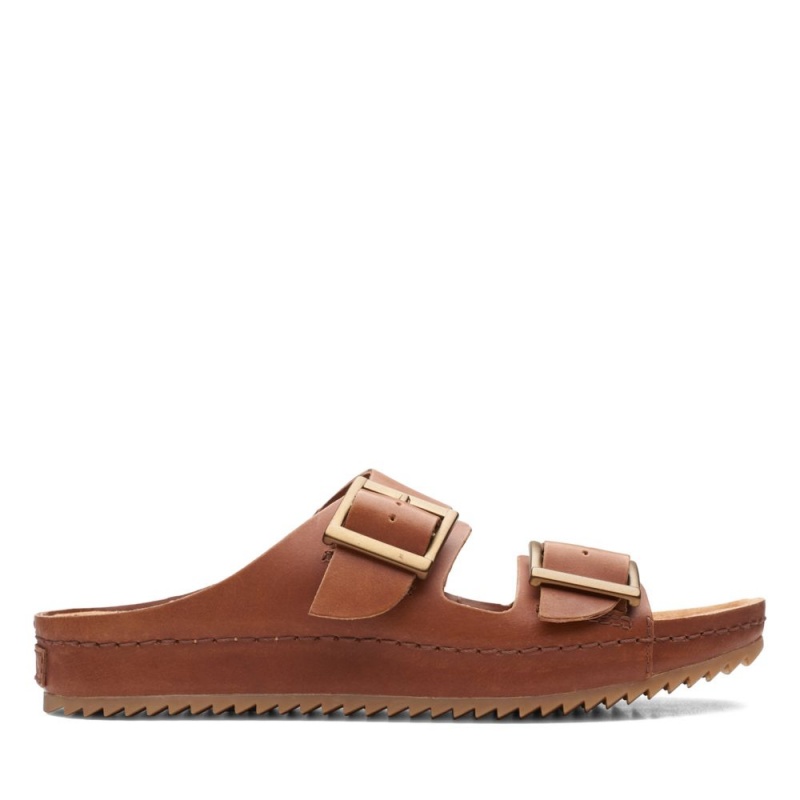 Dámské Nazouváky Clarks Brookleigh Sun Tmavě Hnědé | CZ-376894