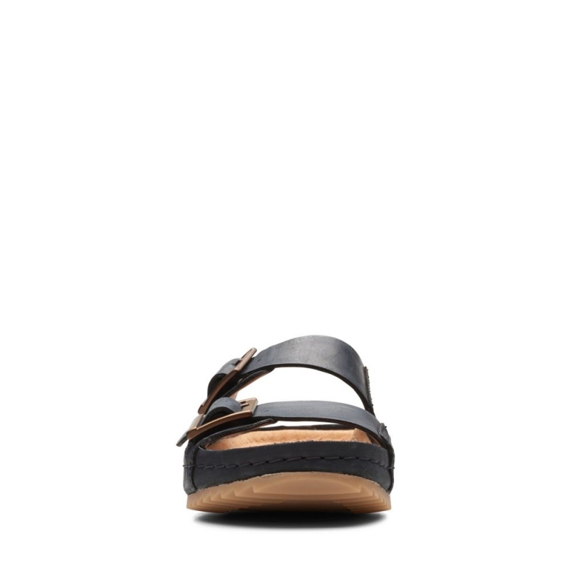 Dámské Nazouváky Clarks Brookleigh Sun Černé | CZ-540861