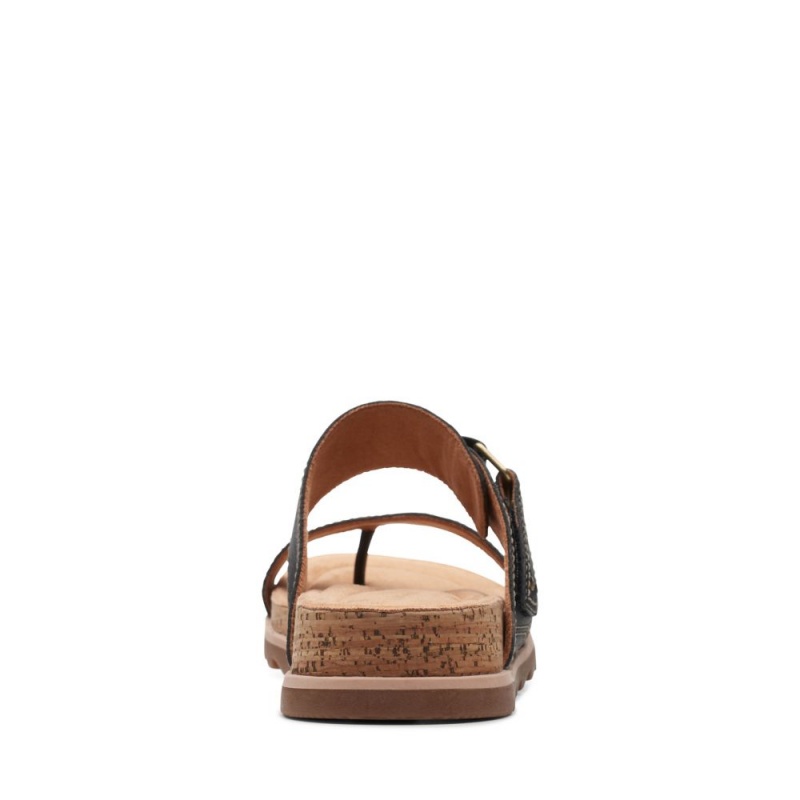 Dámské Nazouváky Clarks Yacht Beach Černé | CZ-052981