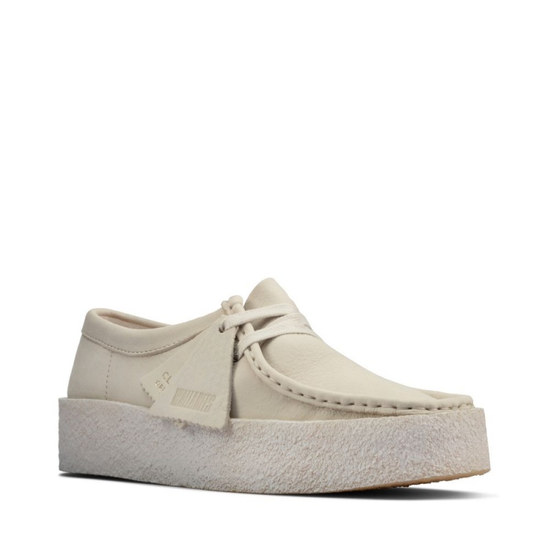 Dámské Obuv Clarks Wallabee Cup Bílé | CZ-513689