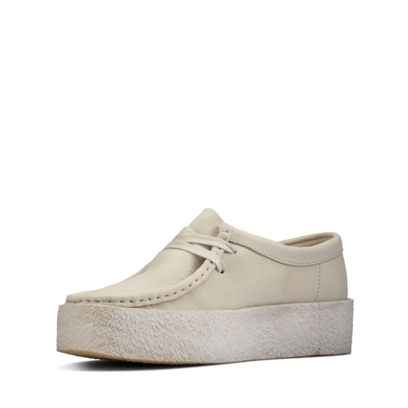 Dámské Obuv Clarks Wallabee Cup Bílé | CZ-513689